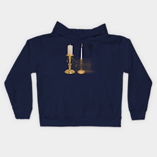 Hygge evening. Art deco Kids Hoodie